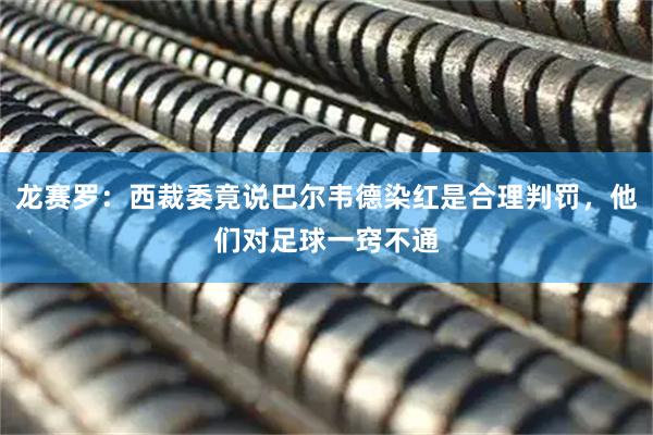 龙赛罗：西裁委竟说巴尔韦德染红是合理判罚，他们对足球一窍不通