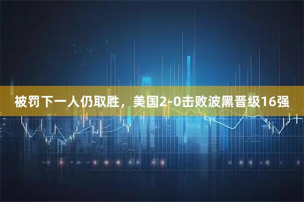 被罚下一人仍取胜，美国2-0击败波黑晋级16强